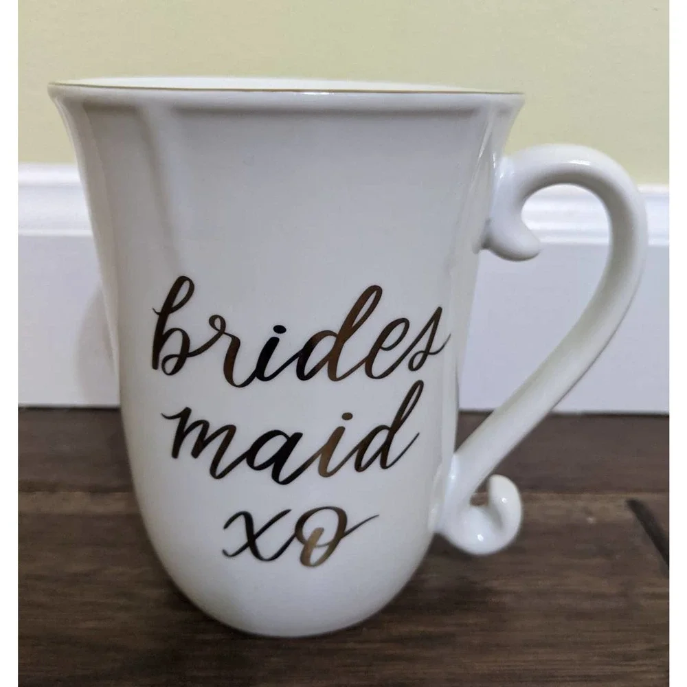 WILLIAMS SONOMA Bridesmaid Gift Appreciation Wedding Coffee Mug